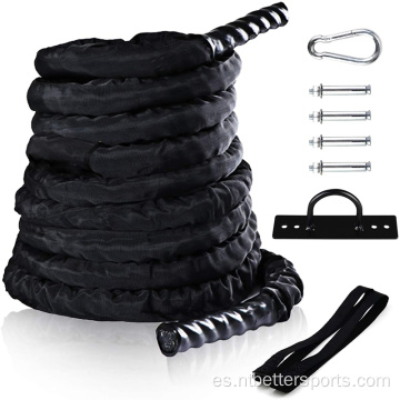 Nylon Body Building Sport Battle Rope con portada